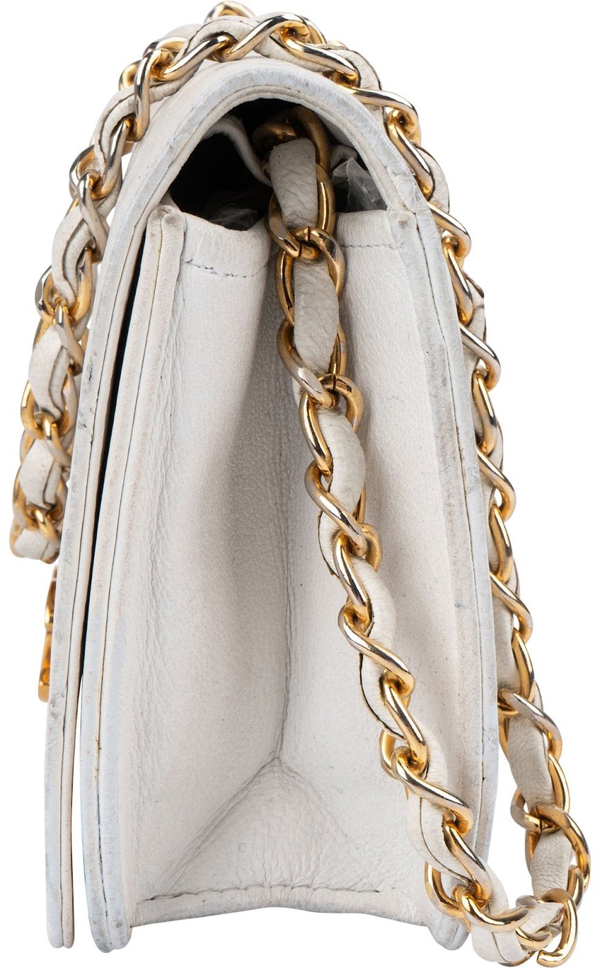 Chanel Quilted Lambskin 24K Gold Mini Crossbody Bag