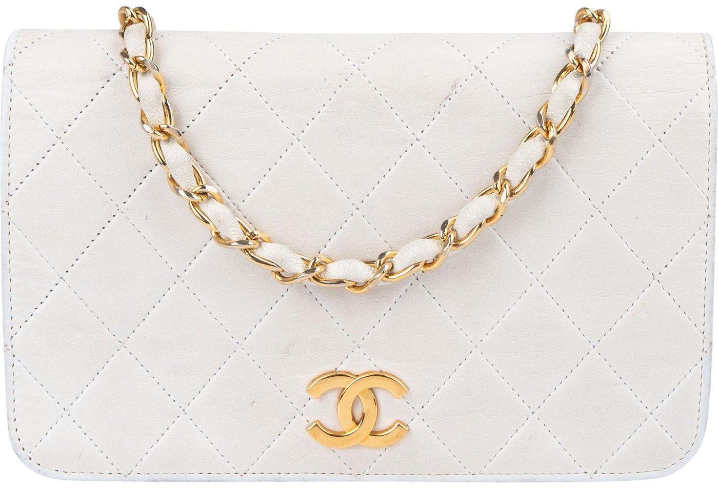 Chanel Quilted Lambskin 24K Gold Mini Crossbody Bag