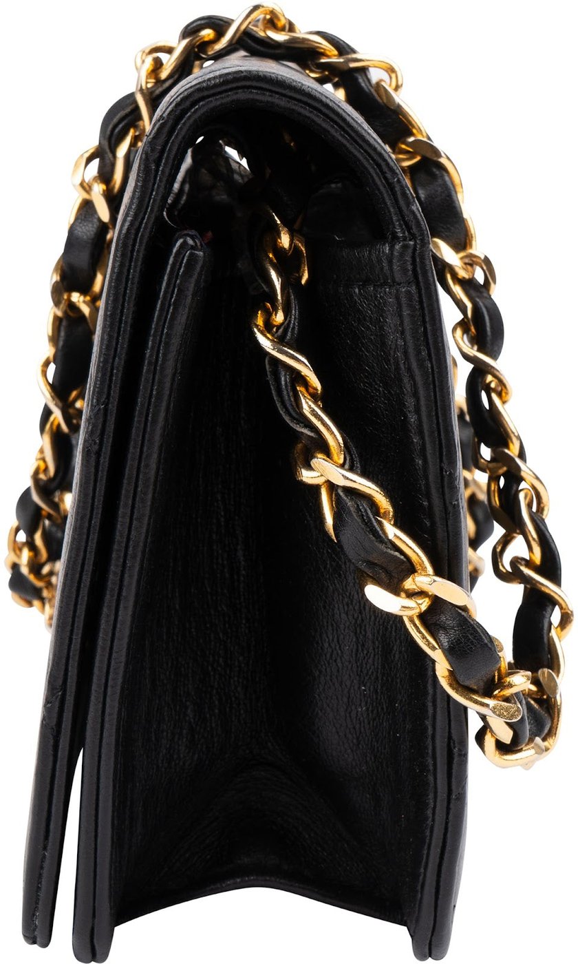 Chanel Quilted Lambskin Small 24K Gold Single Flap Shoulder Bag