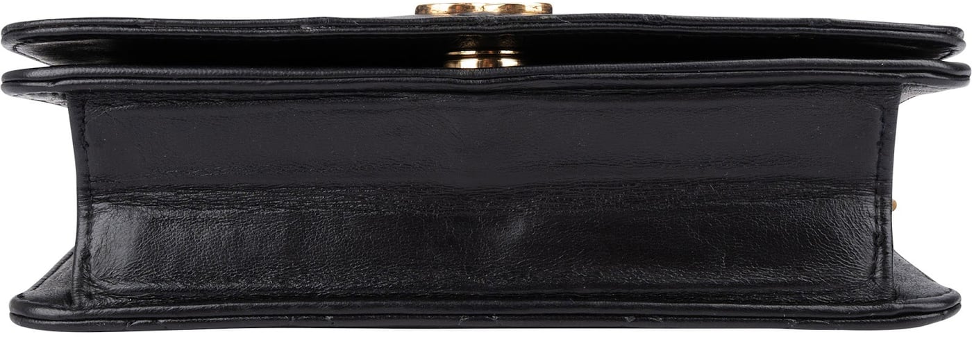 Chanel Quilted Lambskin Small 24K Gold Single Flap Shoulder Bag