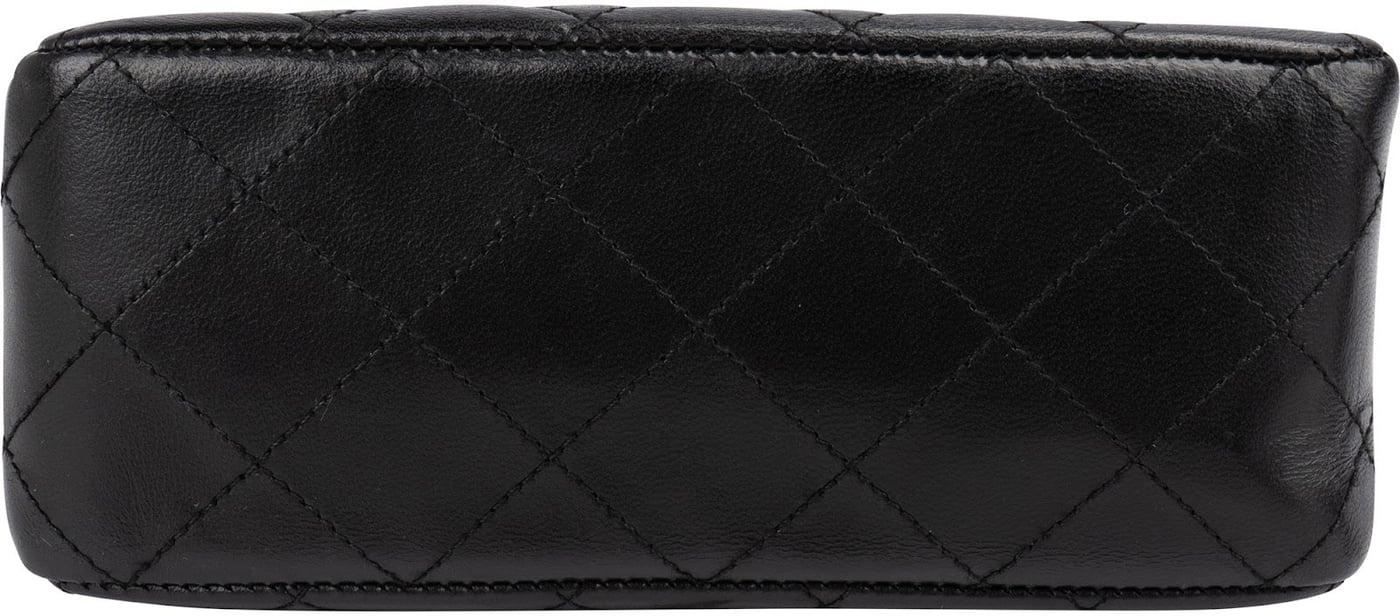 Chanel Quilted Lambskin 24K Gold Double Face Sided Mini Handbag