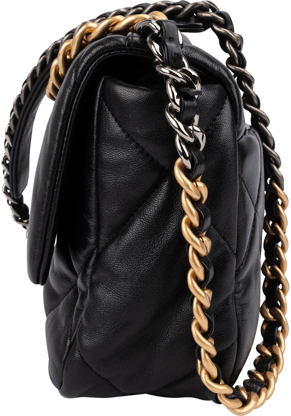 Chanel 19 Quilted Lambskin Medium Single Flap Crossbody Bag