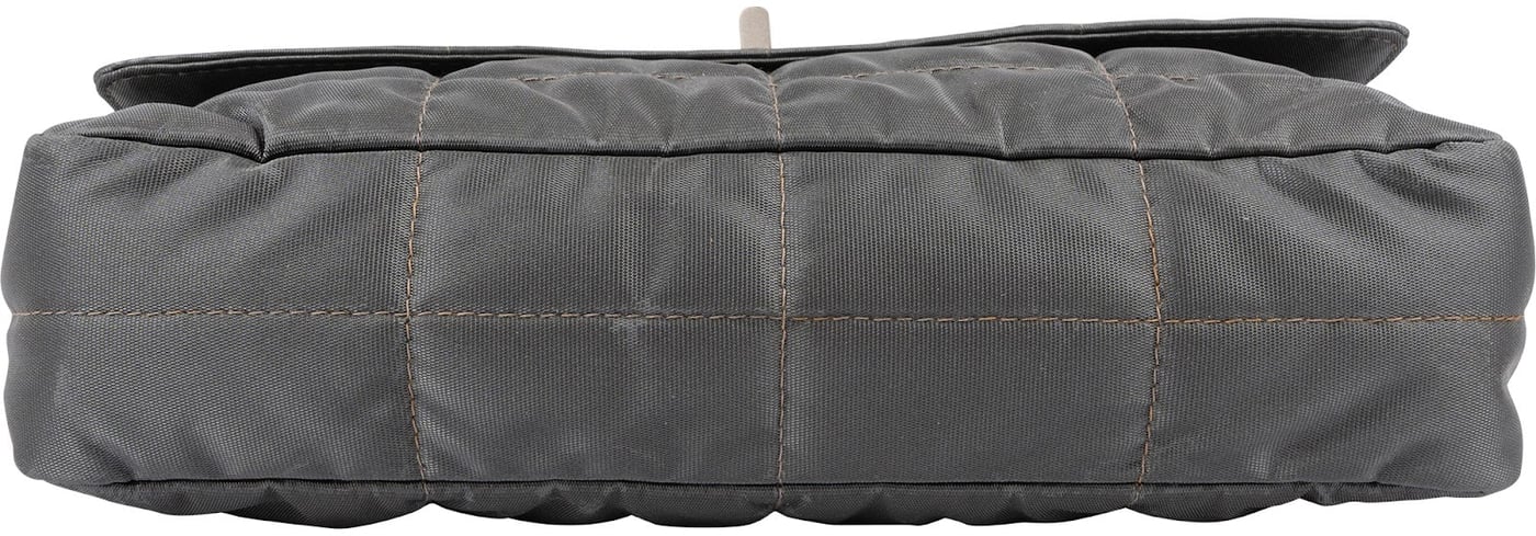 Chanel Limited Nylon Chocolate Bar Flap Shoulder Bag