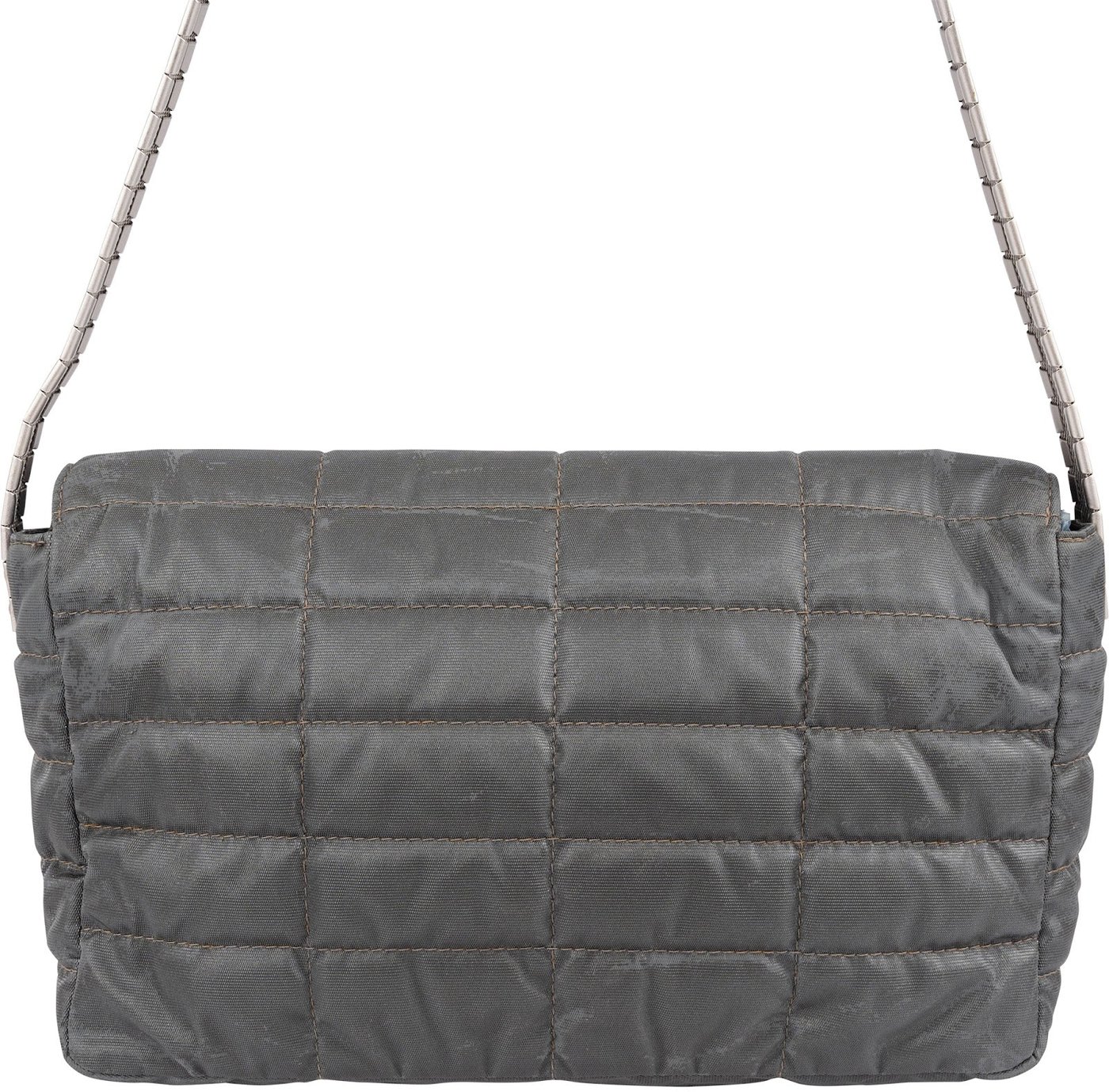 Chanel Limited Nylon Chocolate Bar Flap Shoulder Bag