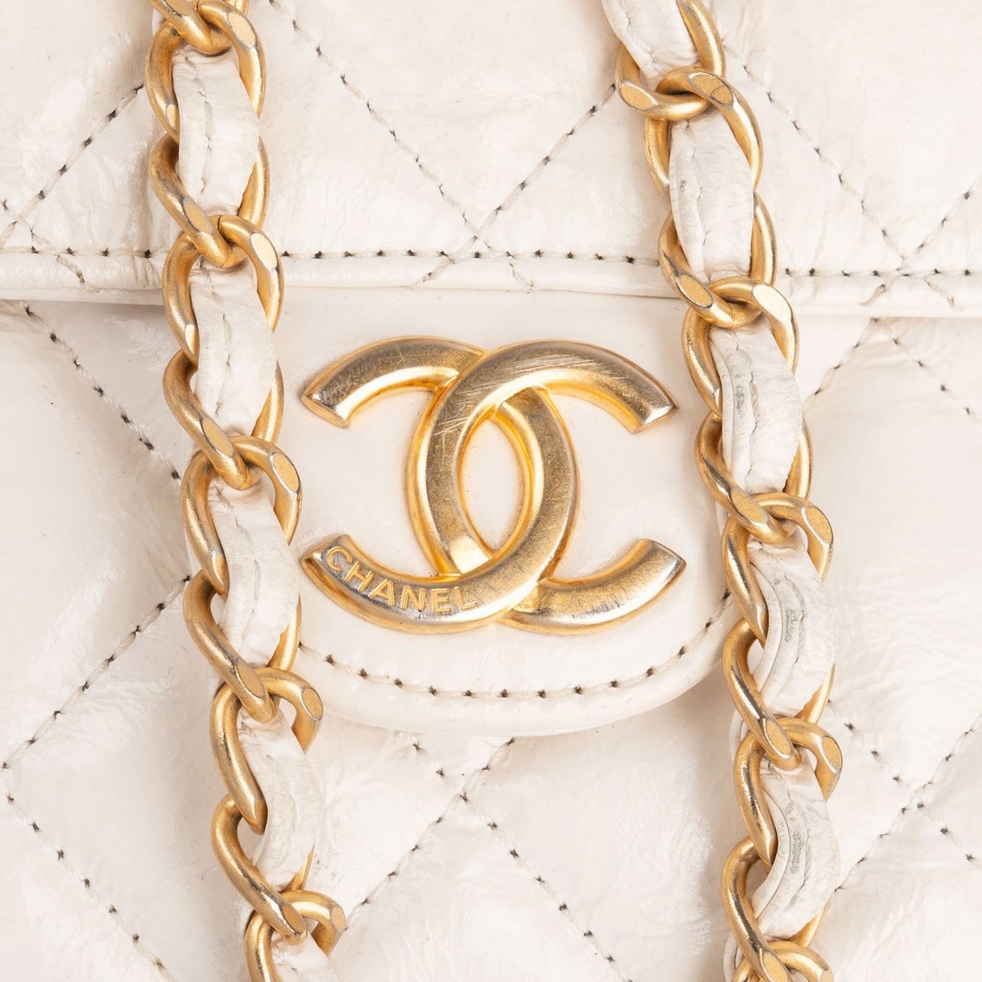 Chanel Quilted Leather Wavy CC Lucky Number 5 Small Crossbody Bag