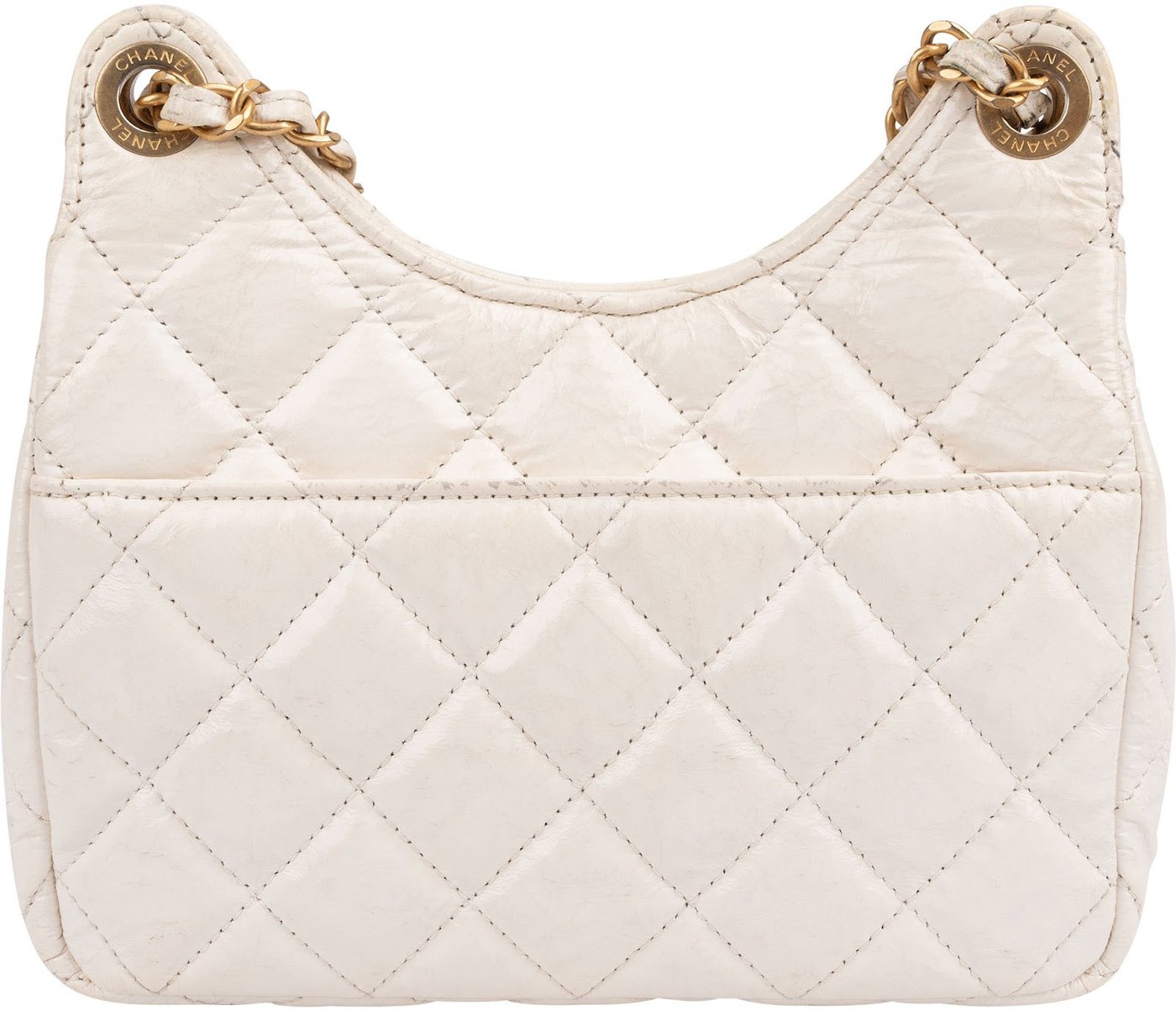 Chanel Quilted Leather Wavy CC Lucky Number 5 Small Crossbody Bag