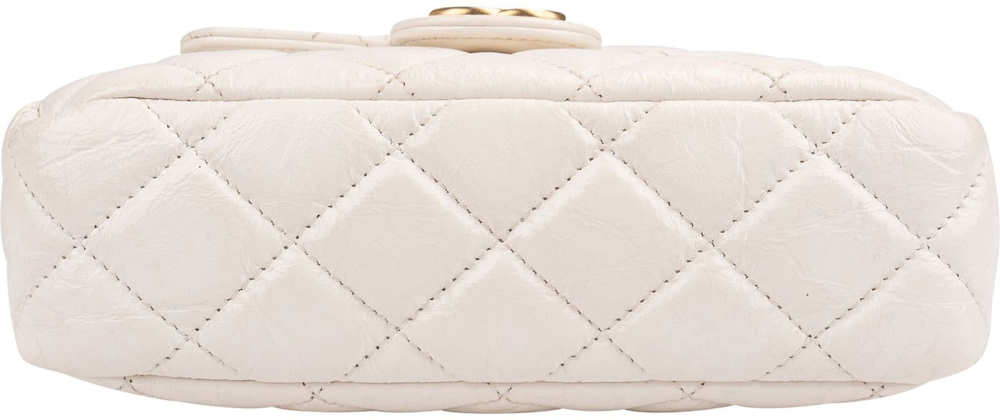 Chanel Quilted Leather Wavy CC Lucky Number 5 Small Crossbody Bag