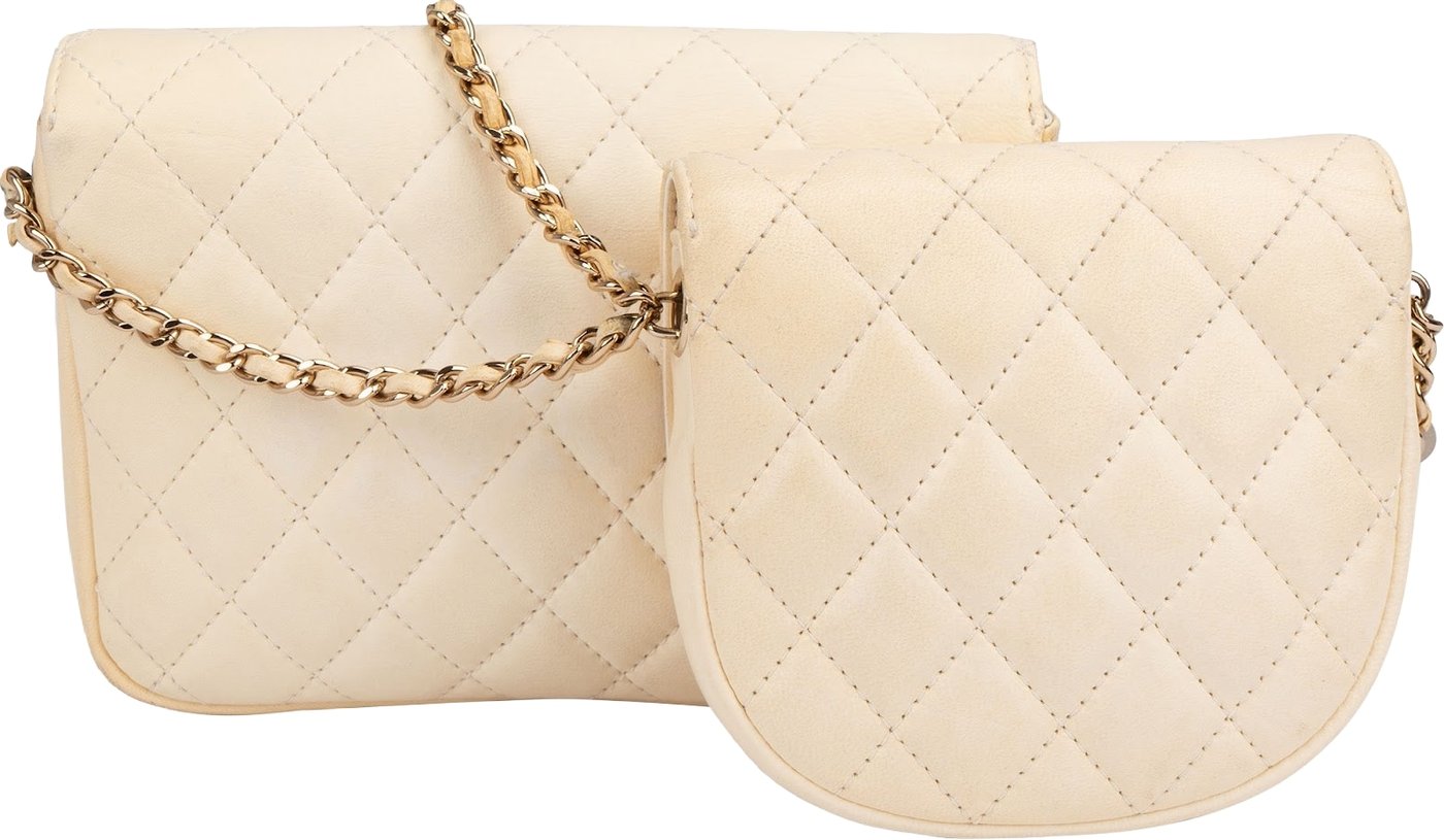 Chanel Quilted Lambskin Multi-Pochette Small Single Flap Crossbody Bag