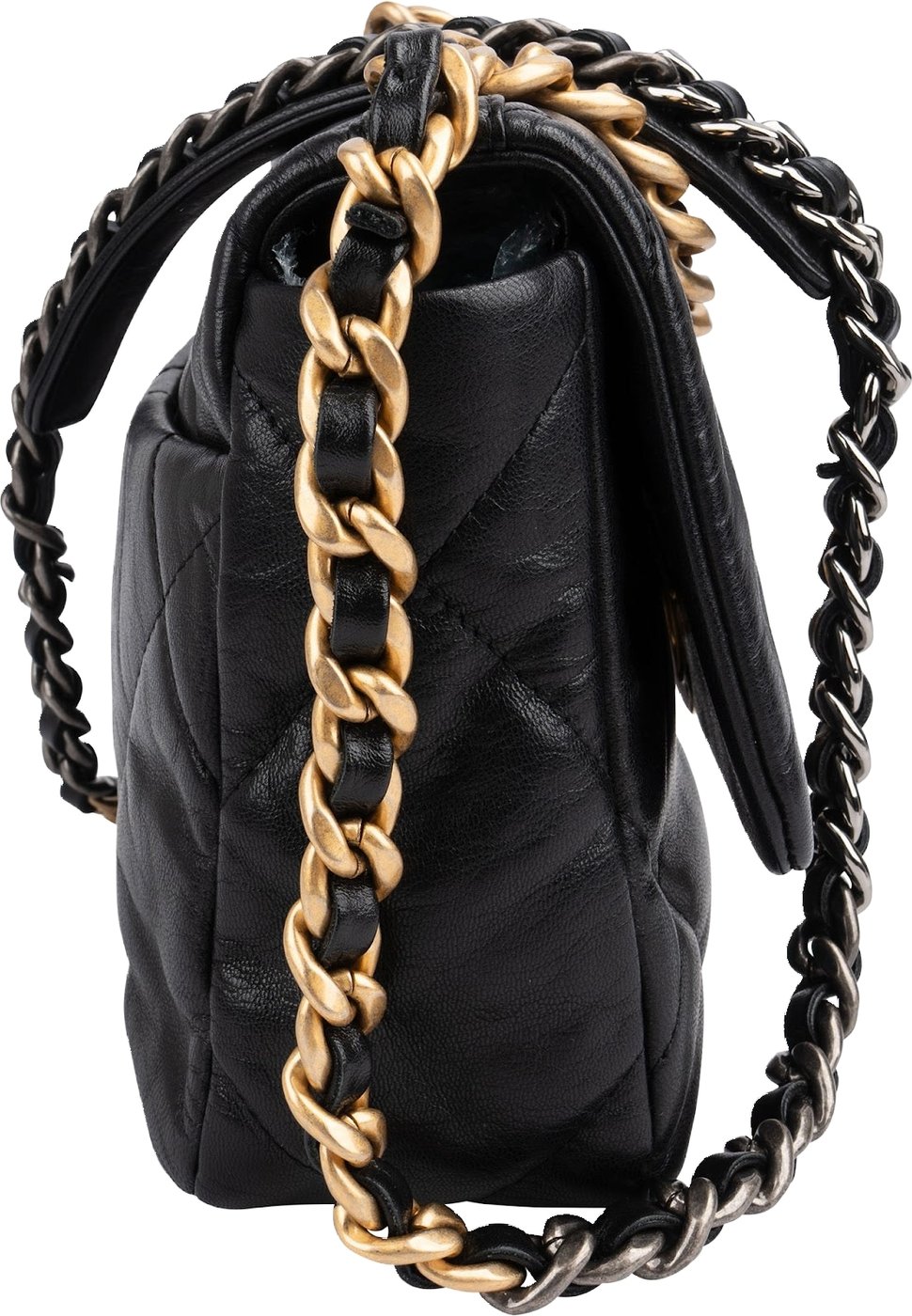 Chanel 19 Quilted Lambskin Medium Single Flap Crossbody Bag