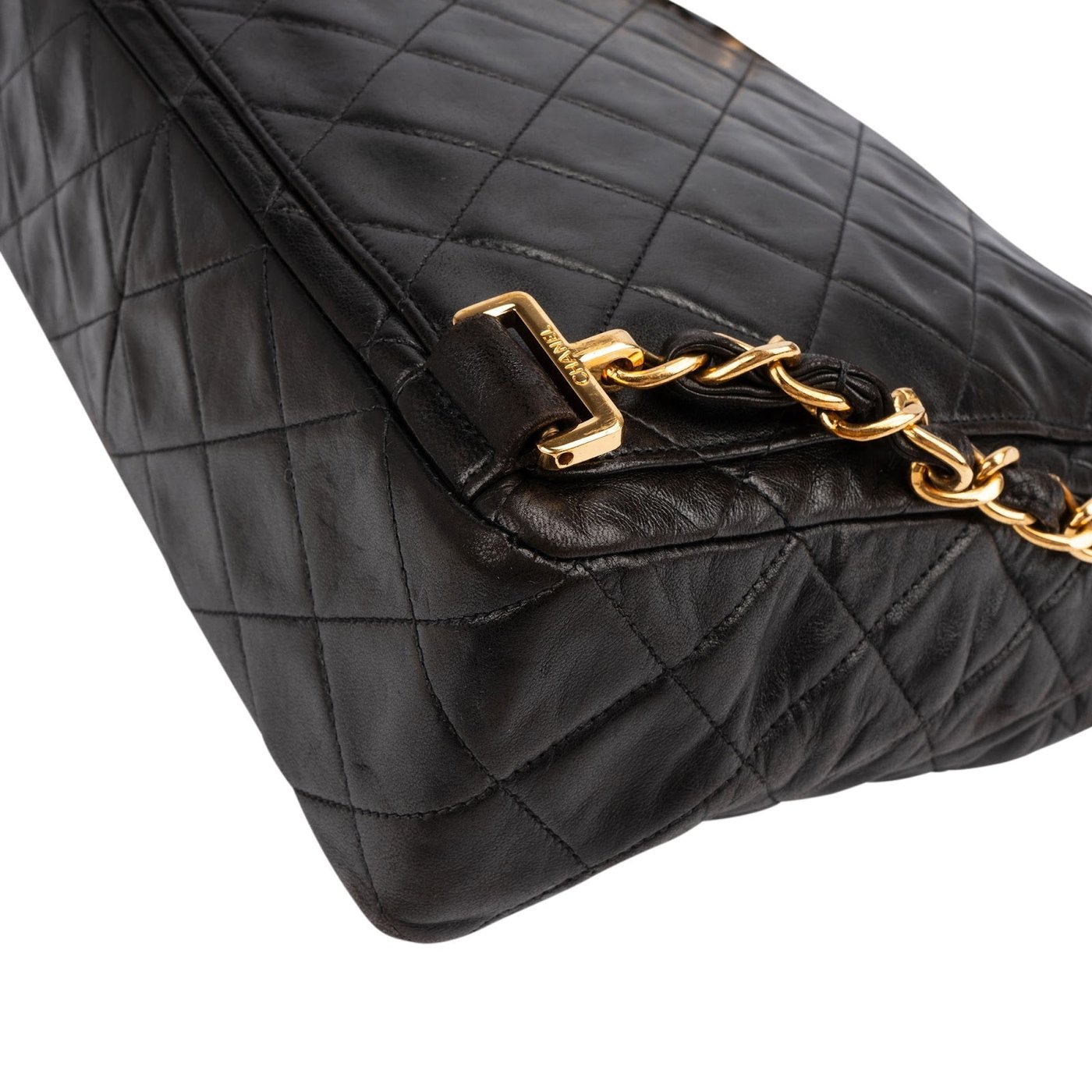 Chanel Quilted Lambskin 24K Gold Small Single Flap Backpack