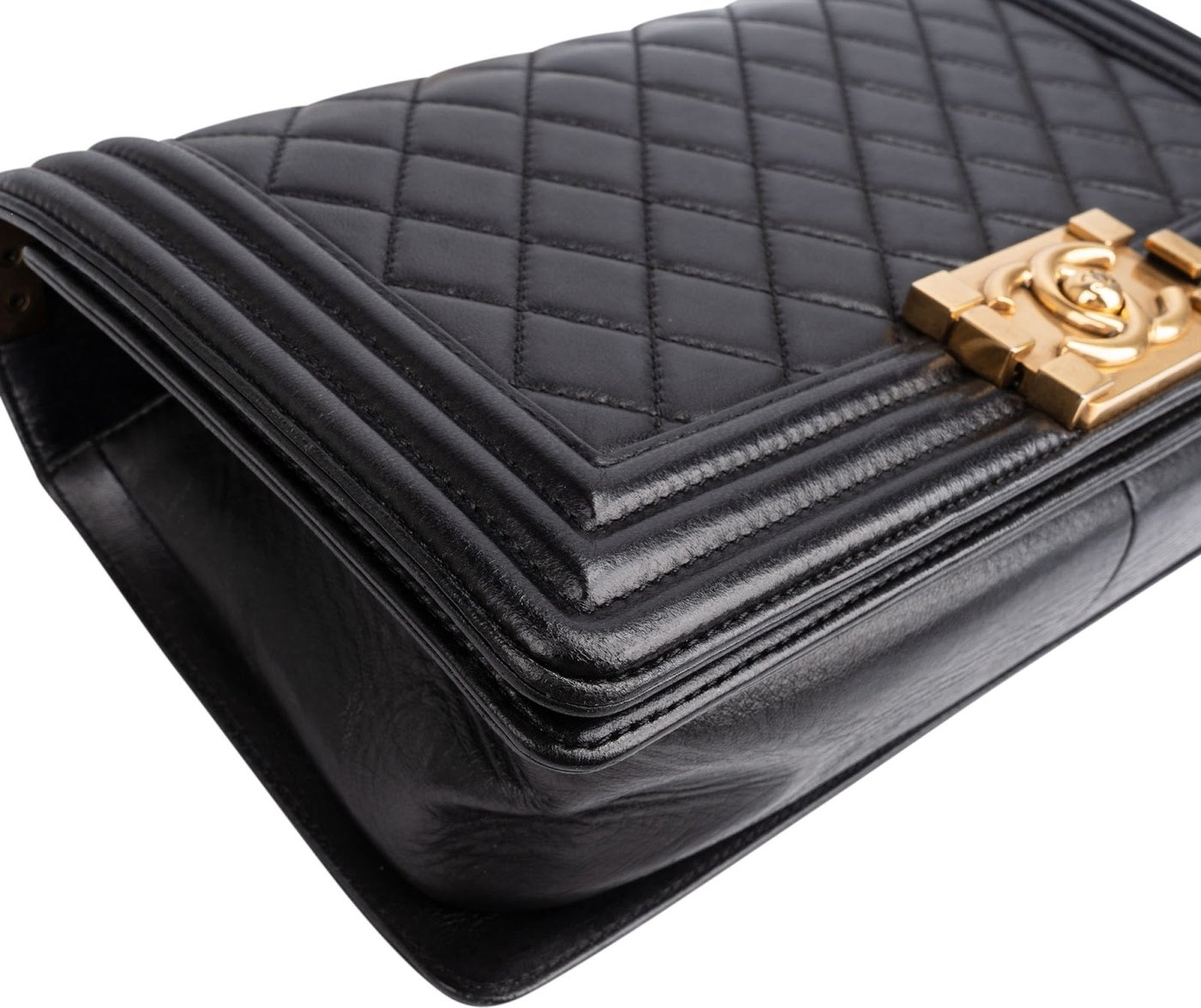 Chanel Quilted Lambskin Medium Boy Crossbody Bag