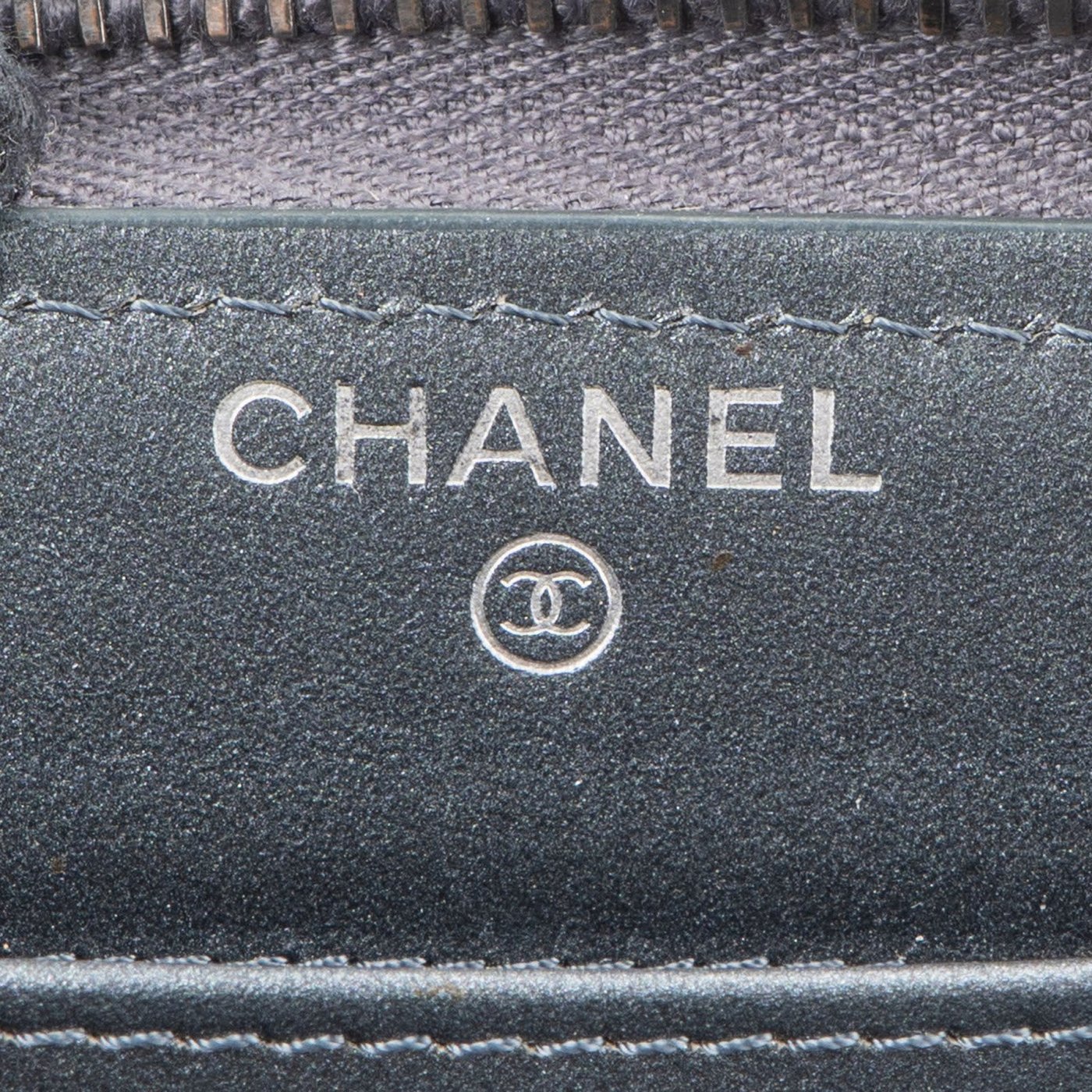 Chanel Quilted Caviar Leather Zip Around Wallet