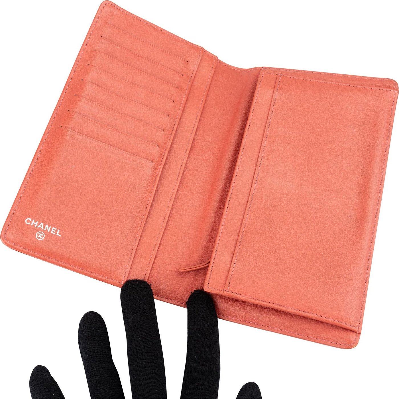 Chanel Quilted Patent Leather CC Wallet