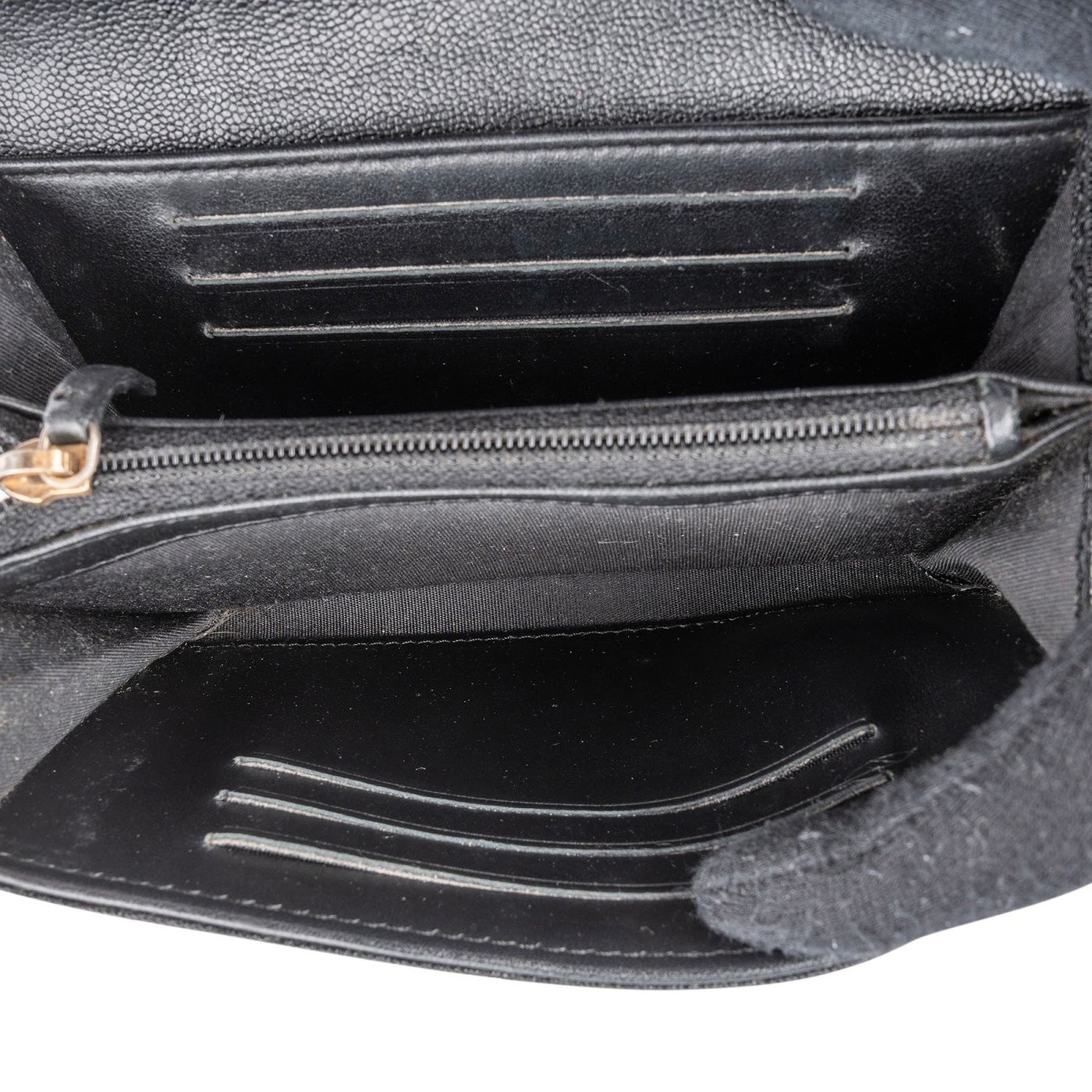 Chanel Quilted Caviar Leather Boy Wallet