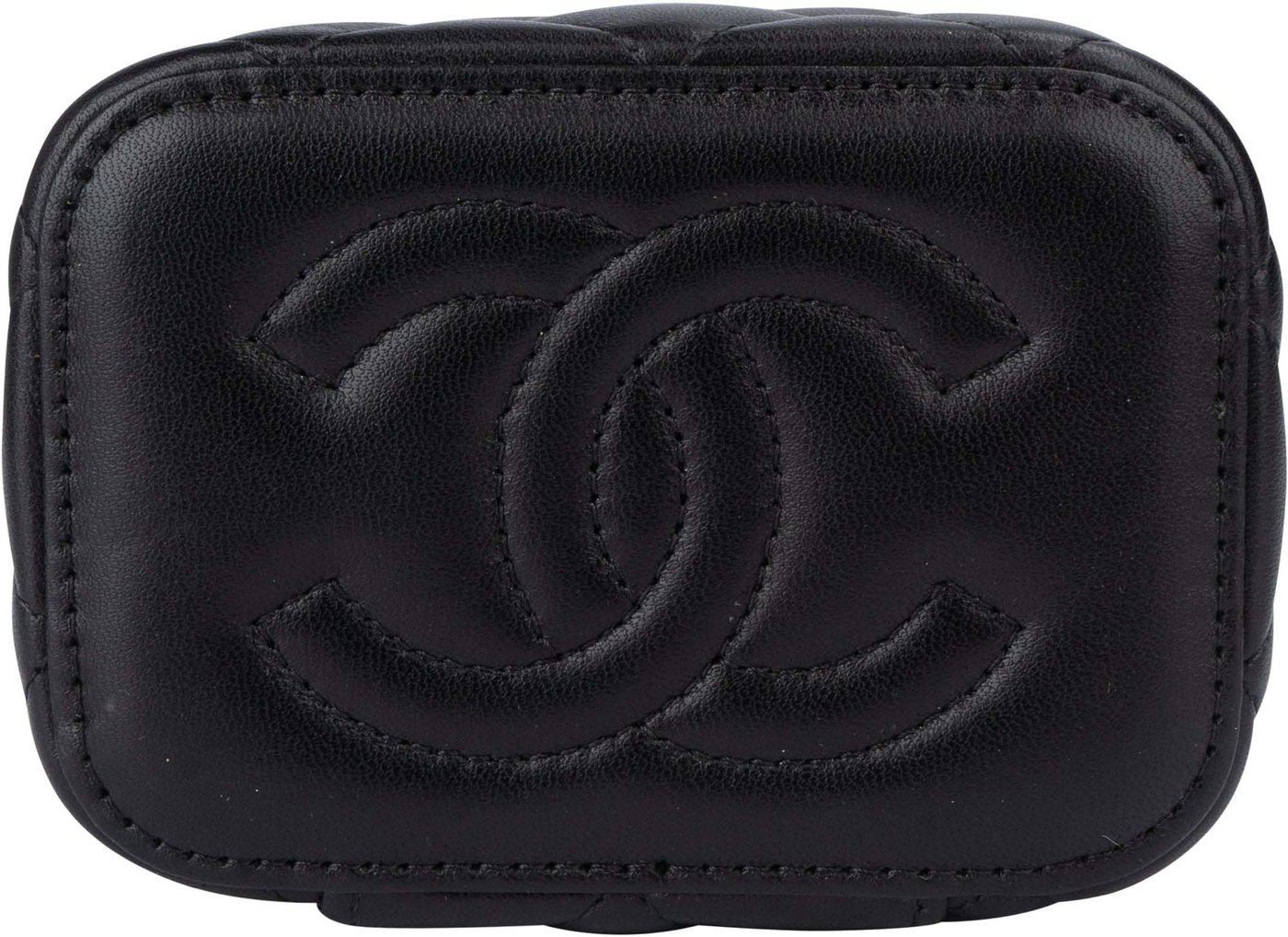 Chanel Quilted Lambskin Mini CC Charmy Vanity Handbag