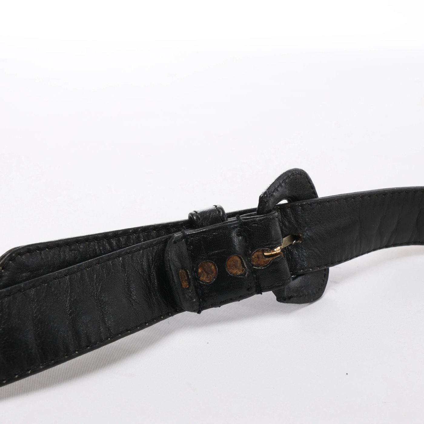 Chanel Vintage Classic Matelasse Leather Belt Bag in Black