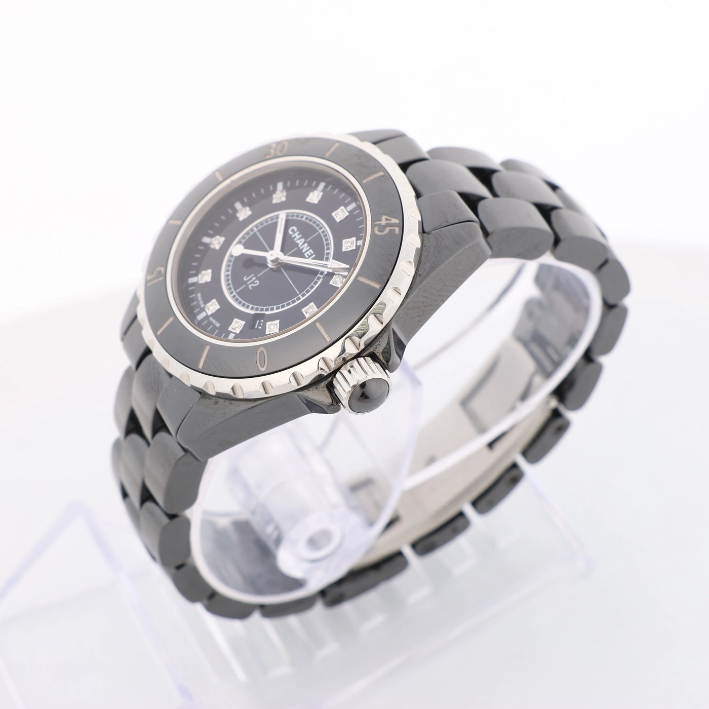 Chanel J12 H1625 JS.21364 CE×SS Quartz Watch with Black Dial