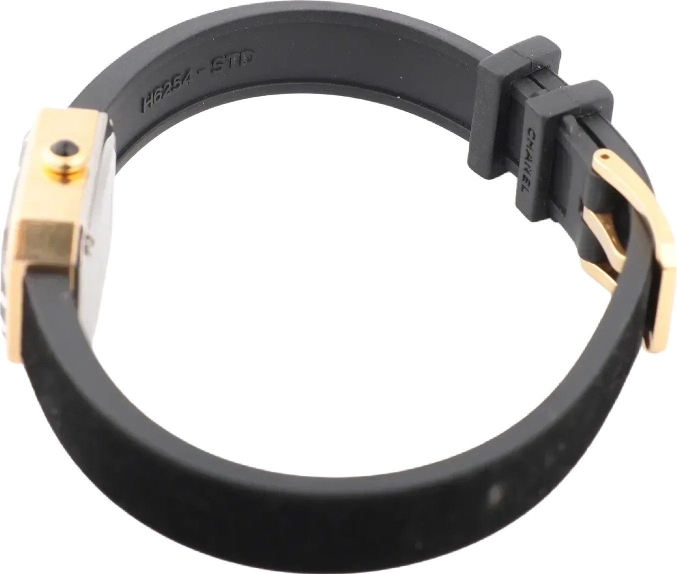Chanel Premiere H6125 TI 750(YG) Rubber AT Black Dial Watch