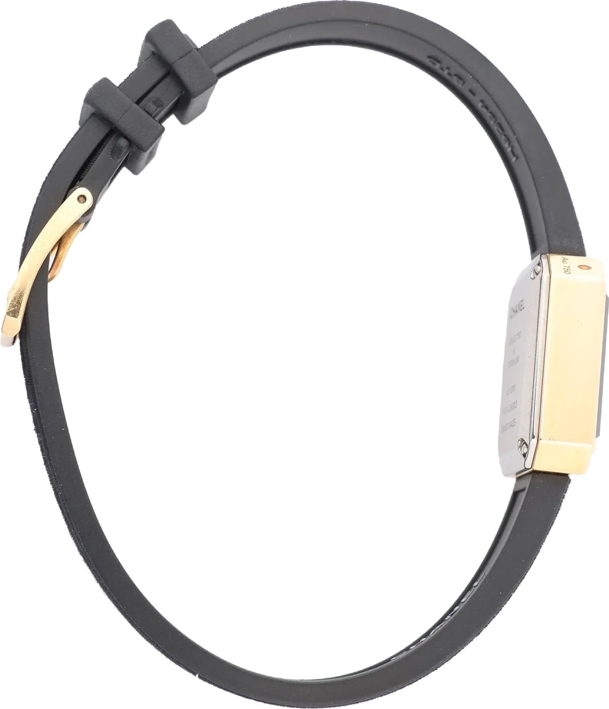 Chanel Premiere H6125 TI 750(YG) Rubber AT Black Dial Watch