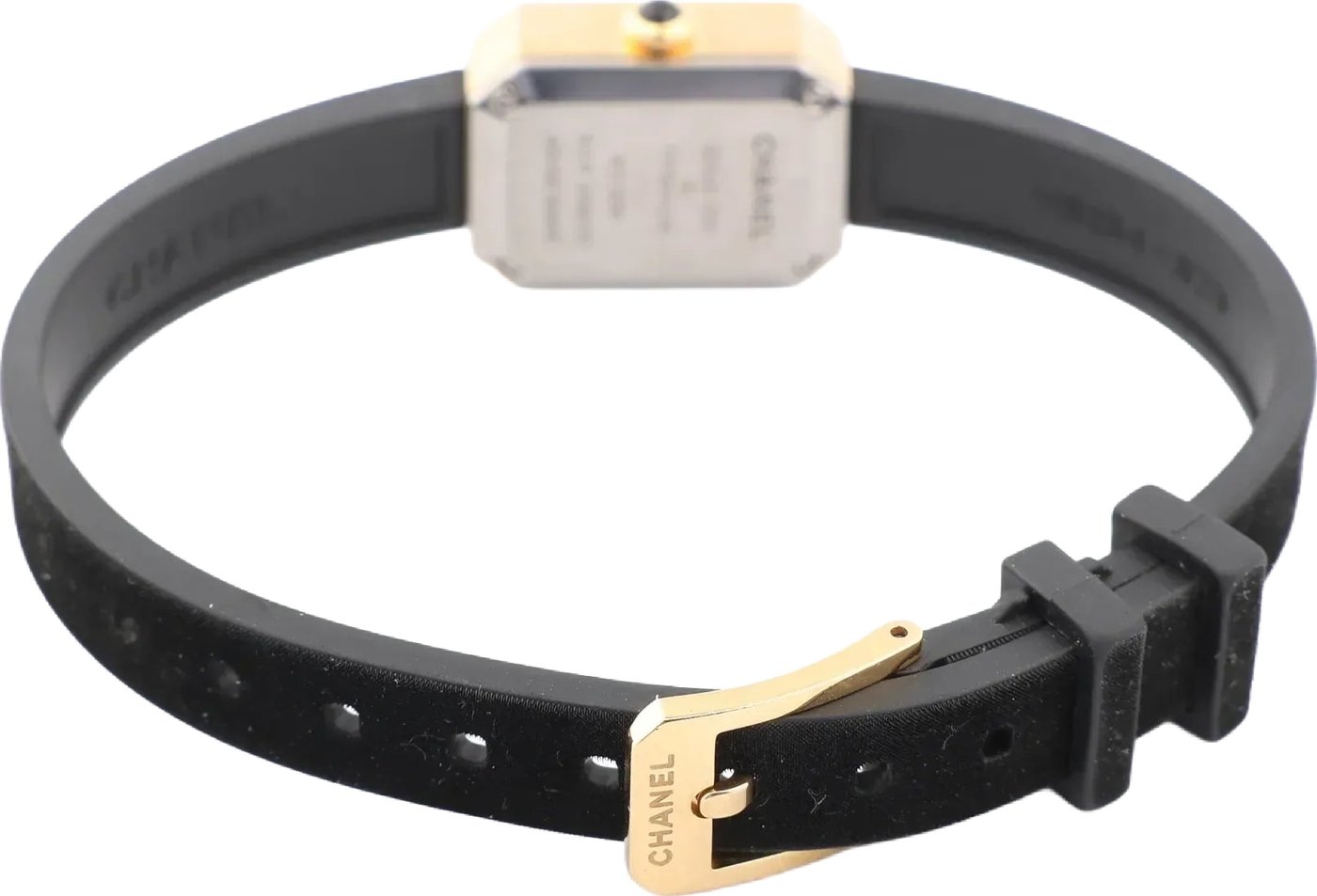 Chanel Premiere H6125 TI 750(YG) Rubber AT Black Dial Watch