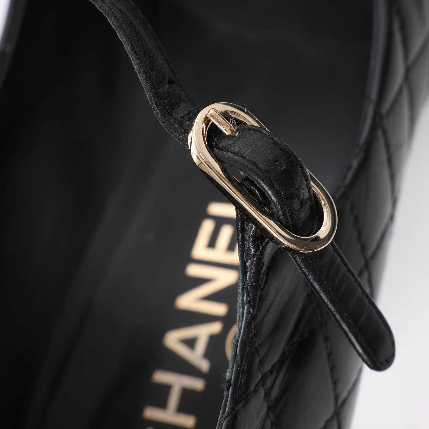 Chanel Coco Mark Matelassé Pump Heels in Black G30981, Size EU 36.5 C