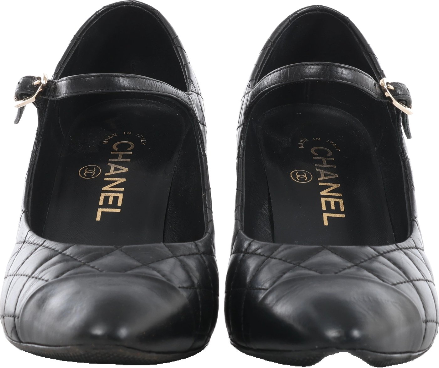 Chanel Coco Mark Matelassé Pump Heels in Black G30981, Size EU 36.5 C