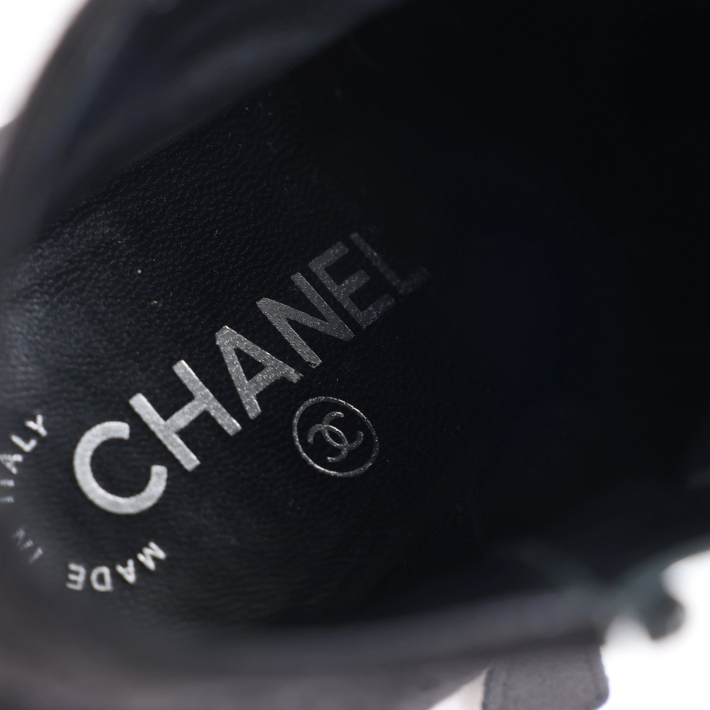 Chanel Coco Mark Suede Short Boots 36 Ladies' Black G32120
