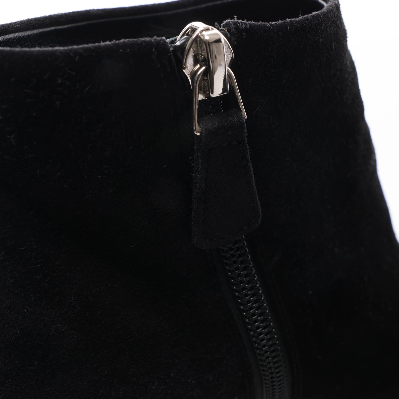 Chanel Coco Mark Suede Short Boots 36 Ladies' Black G32120