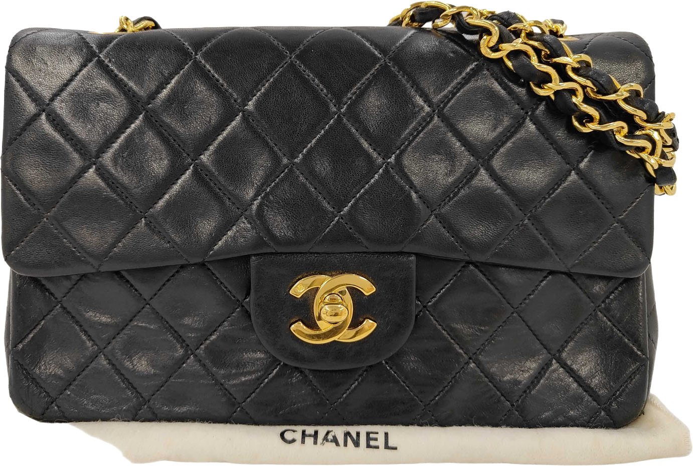 Chanel Classic Timeless Double Flap Quilted Lambskin Small