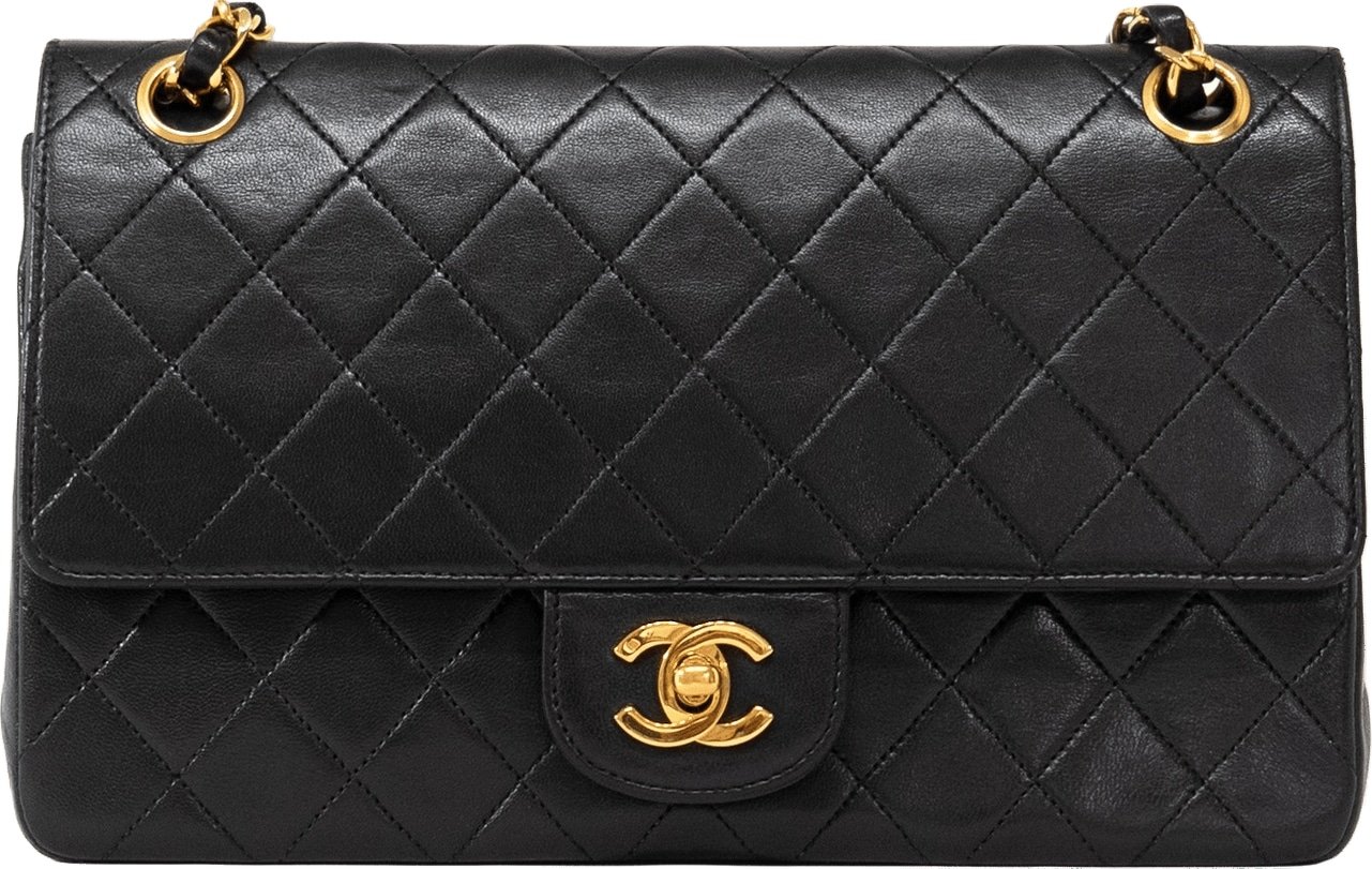 Chanel Vintage Classic Double Flap Quilted Lambskin Medium