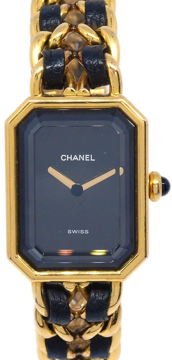 Chanel Premiere Rock Quartz Plated Metal and Leather 20