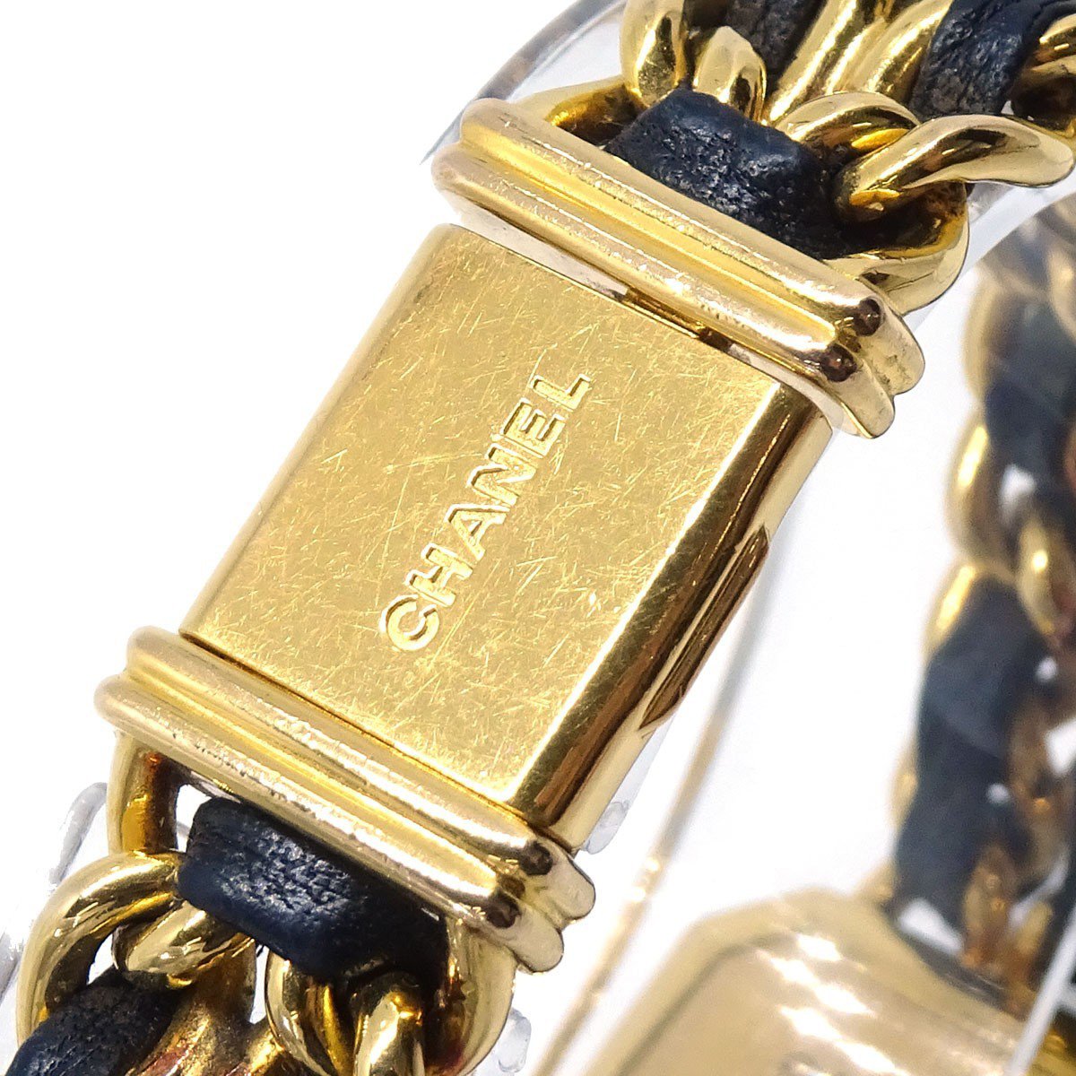 Chanel Premiere Rock Quartz Plated Metal and Leather 20