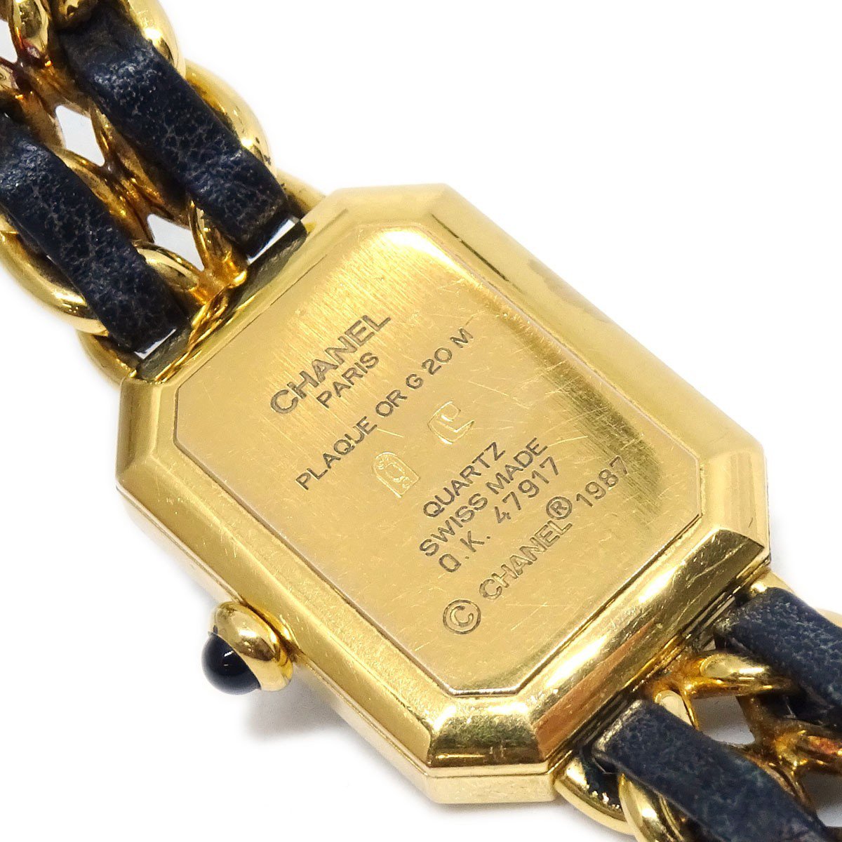 Chanel Premiere Rock Quartz Plated Metal and Leather 20