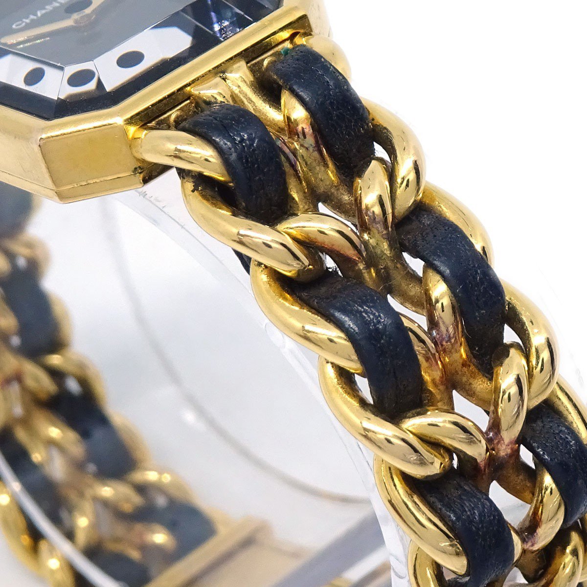 Chanel Premiere Rock Quartz Plated Metal and Leather 20