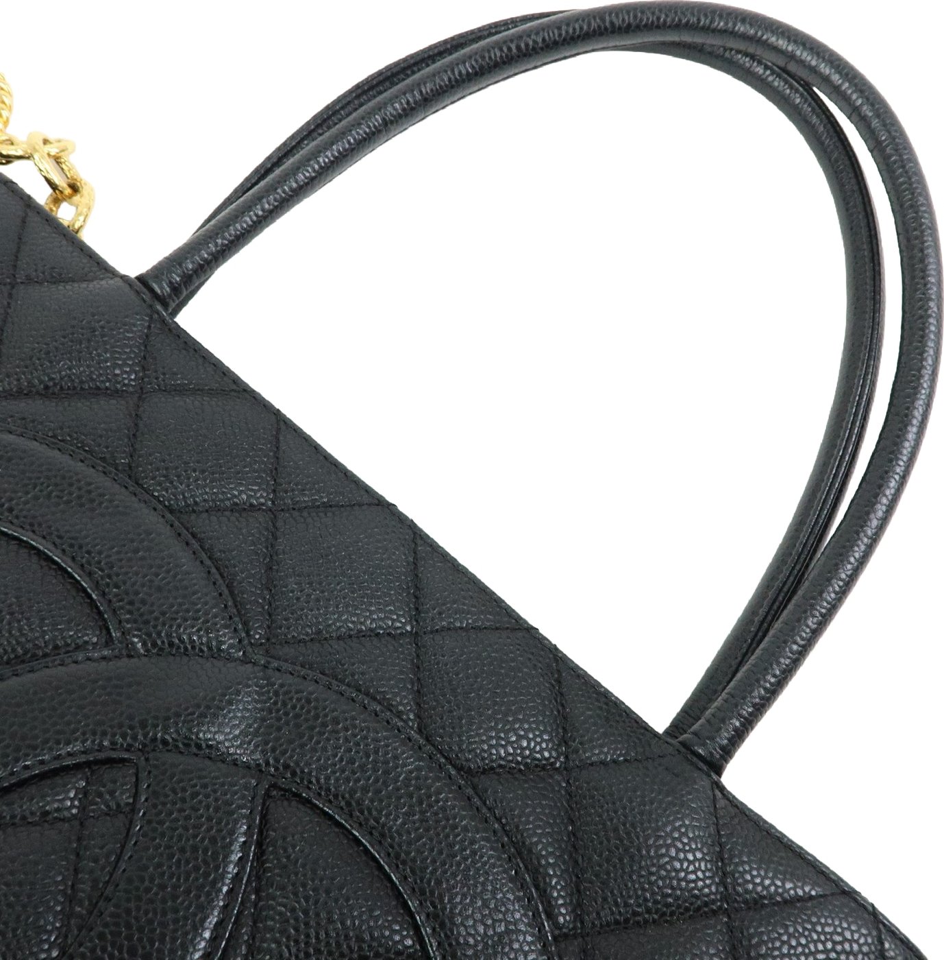 Chanel Medallion Quilted Caviar