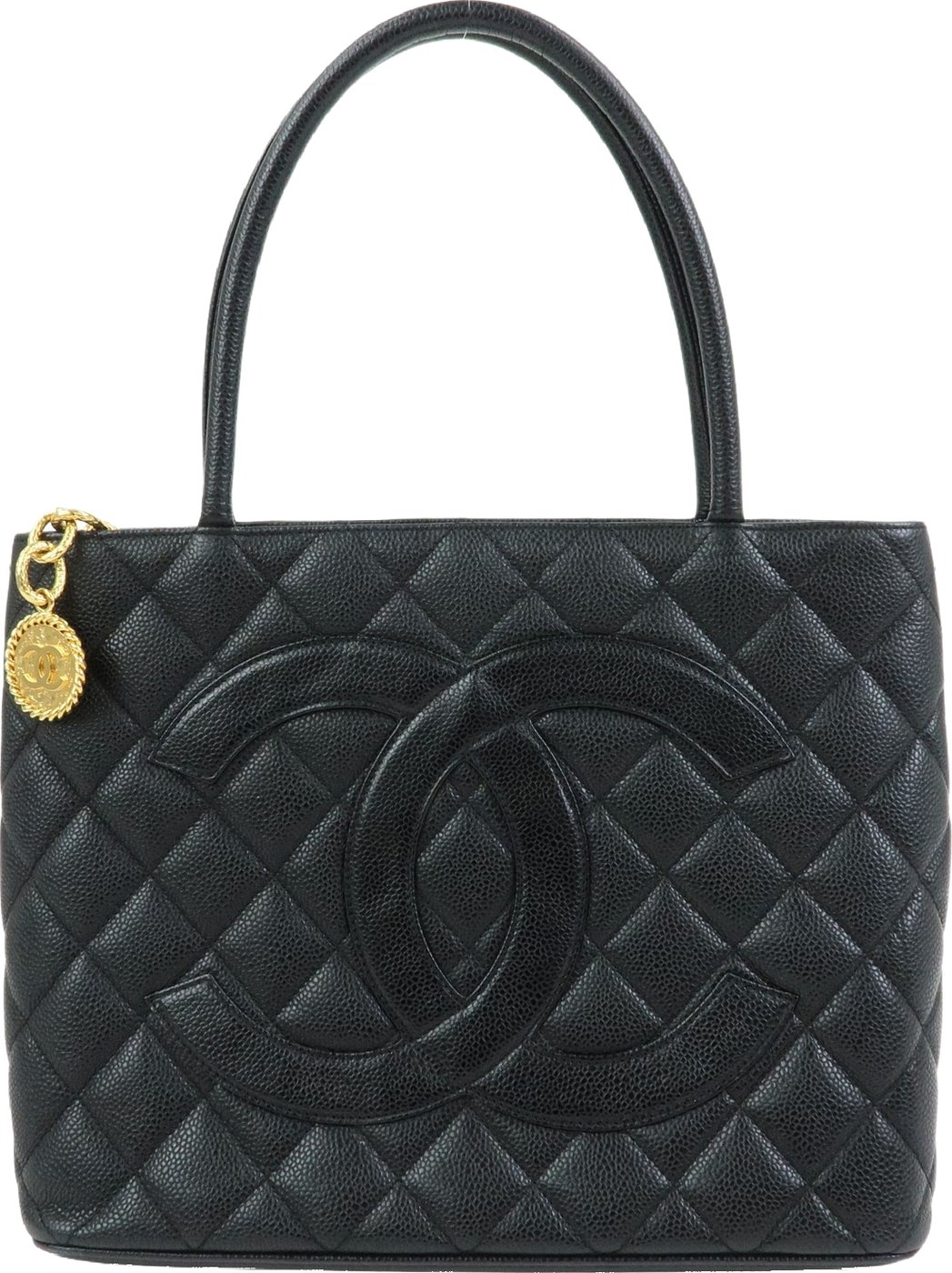 Chanel Medallion Quilted Caviar