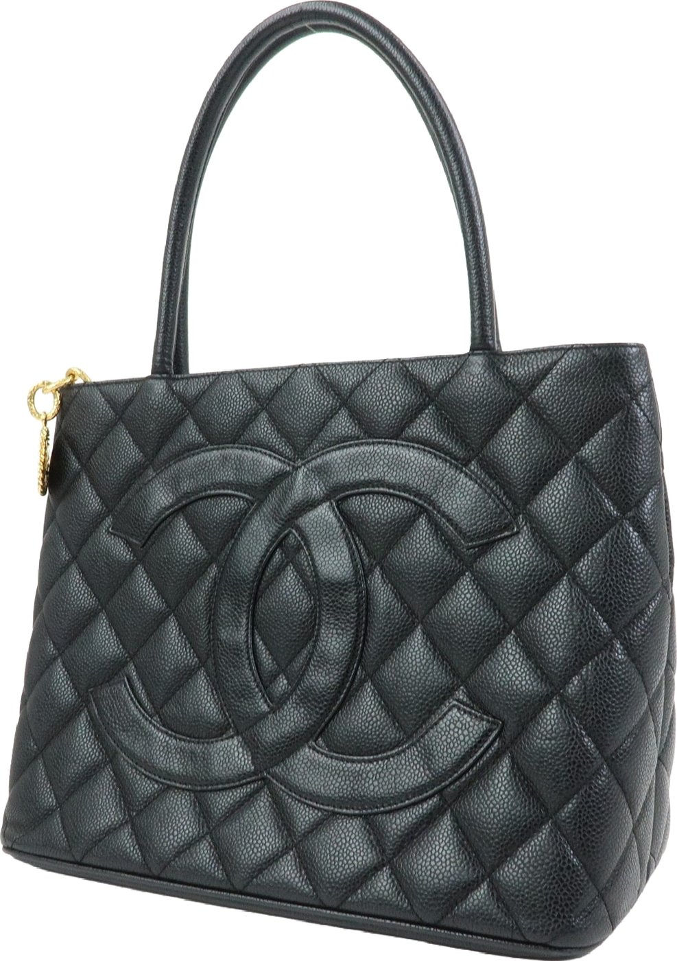 Chanel Medallion Quilted Caviar