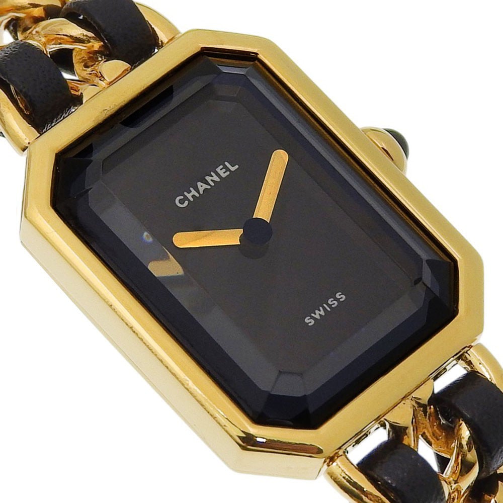 Chanel Premiere Rock Quartz Plated Metal and Leather 20