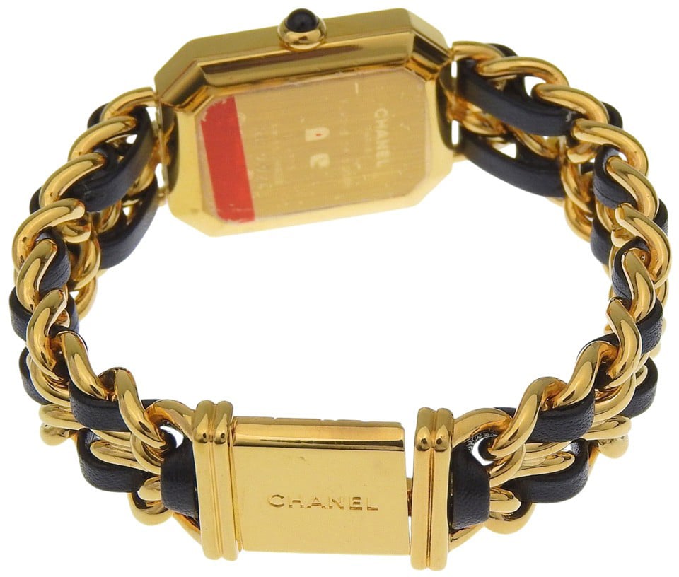 Chanel Premiere Rock Quartz Plated Metal and Leather 20