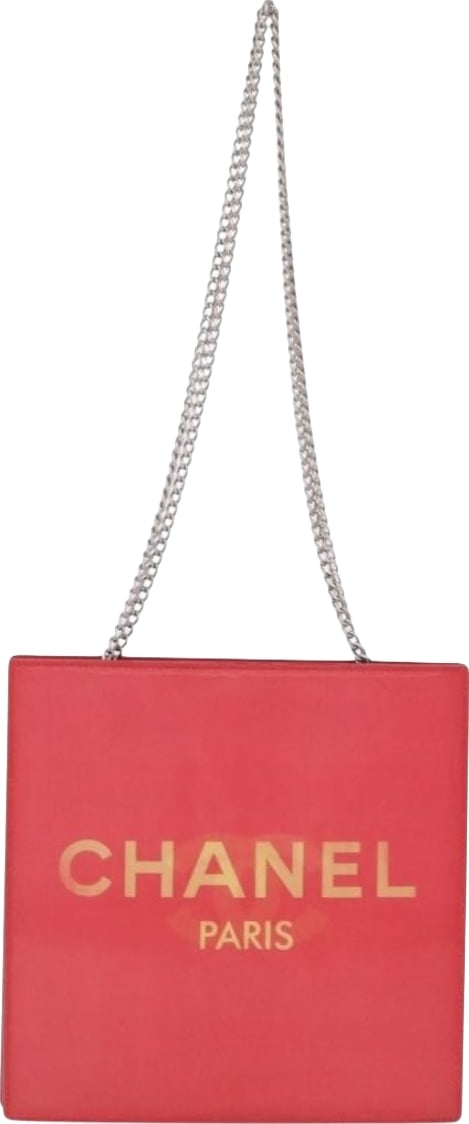 Chanel Vintage Holographic Chain Vinyl Small