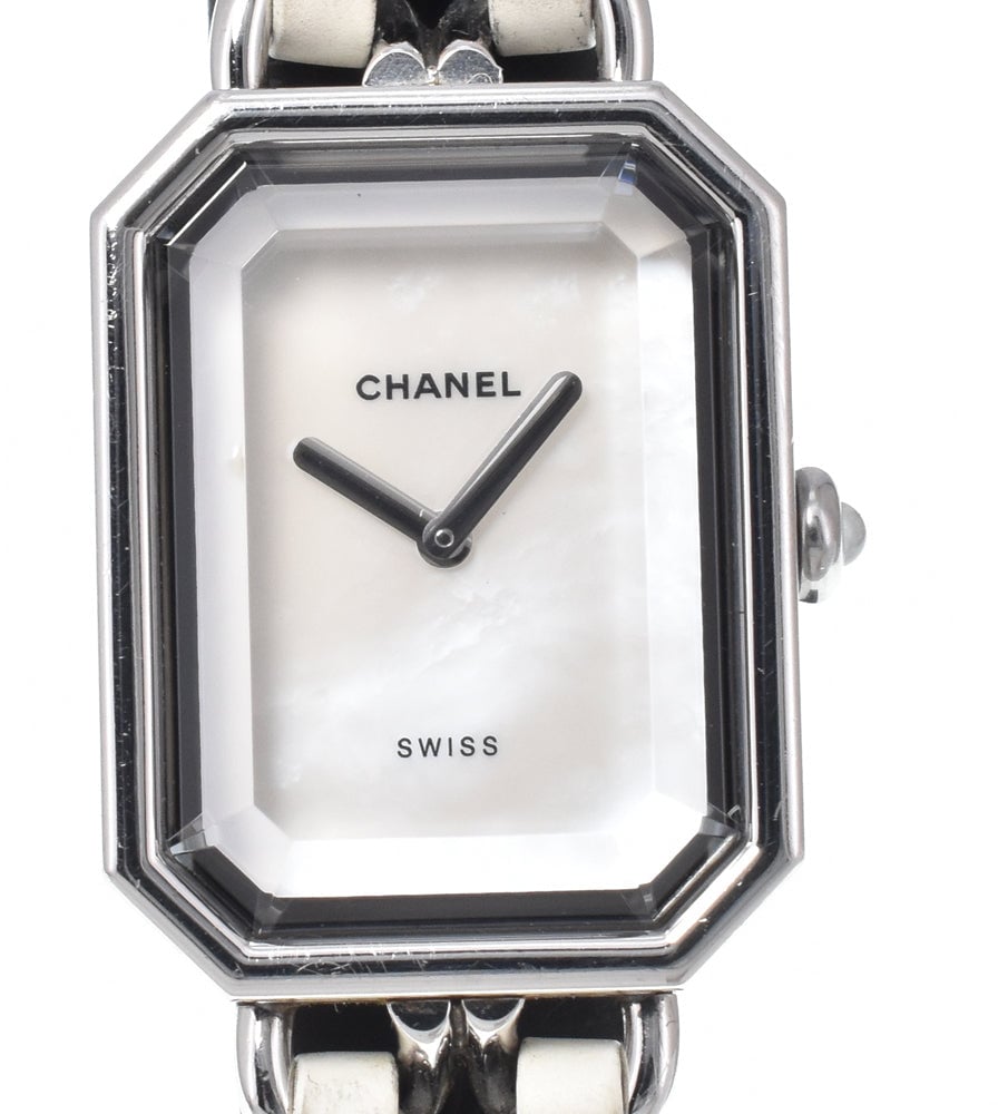 Chanel Premiere Rock Quartz Stainless Steel and Leather 20
