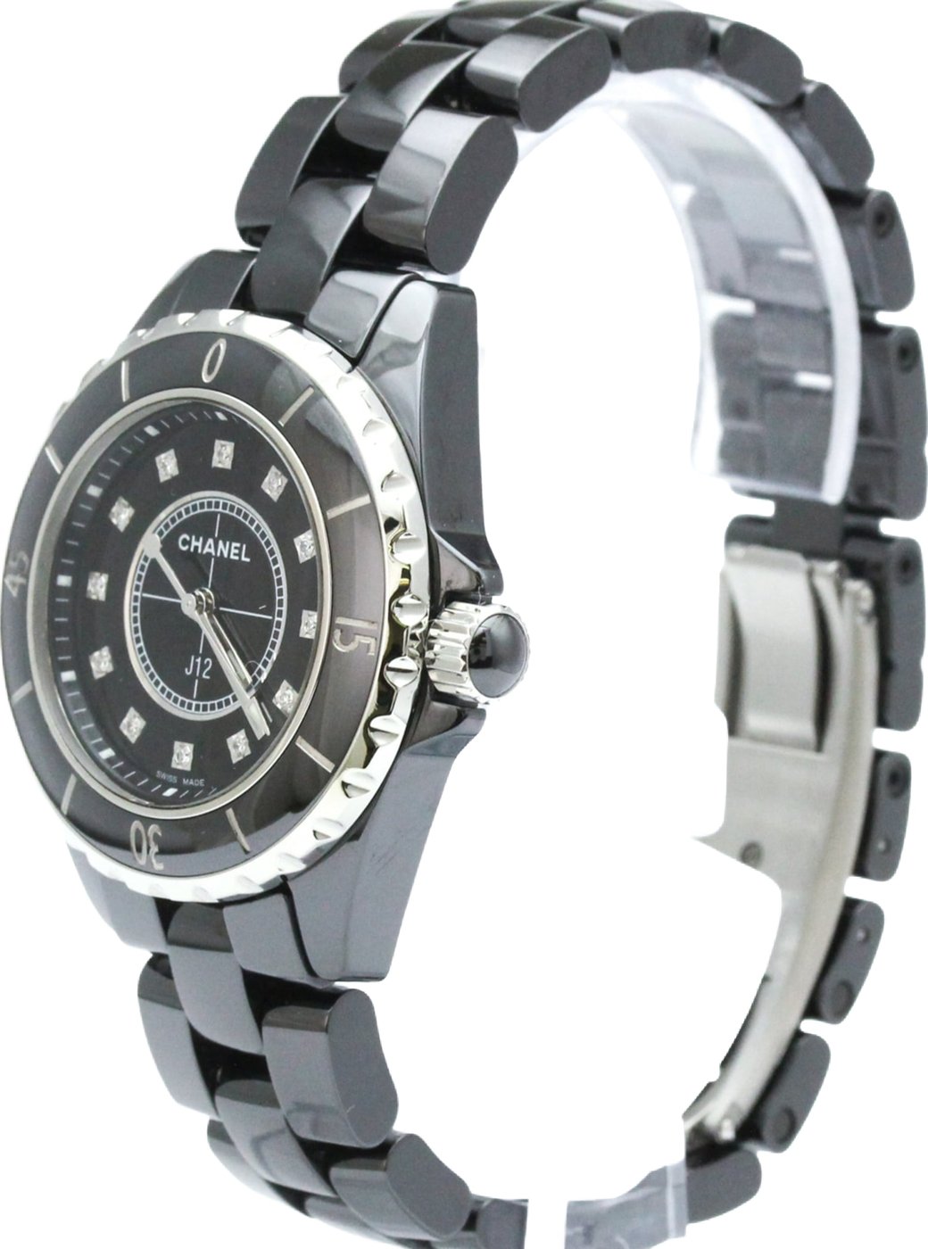 Chanel J12 Quartz Ceramic and Stainless Steel with Diamond Markers 33