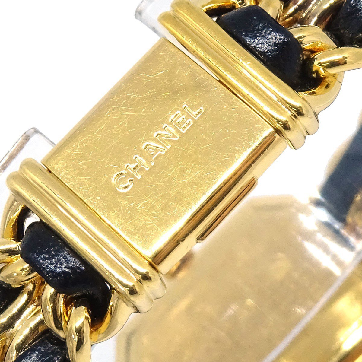 Chanel Premiere Rock Quartz Plated Metal and Leather 20