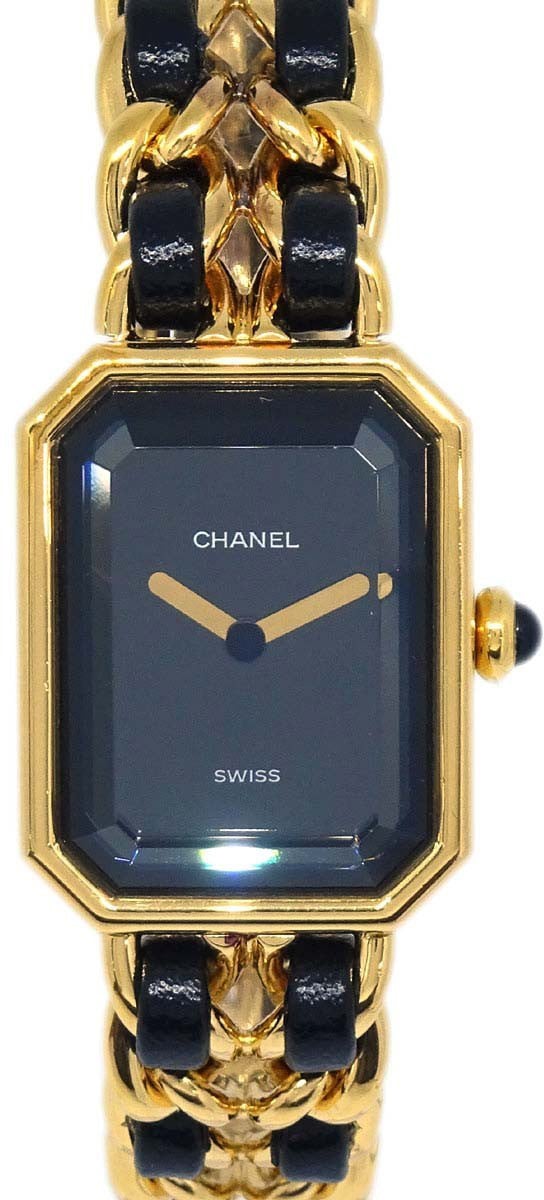 Chanel Premiere Rock Quartz Plated Metal and Leather 20