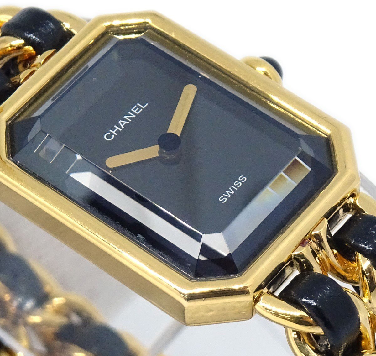 Chanel Premiere Rock Quartz Plated Metal and Leather 20