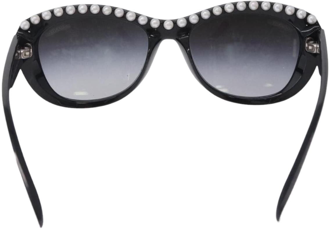Chanel CC Logo Matelasse Sunglasses Eye Wear Plastic