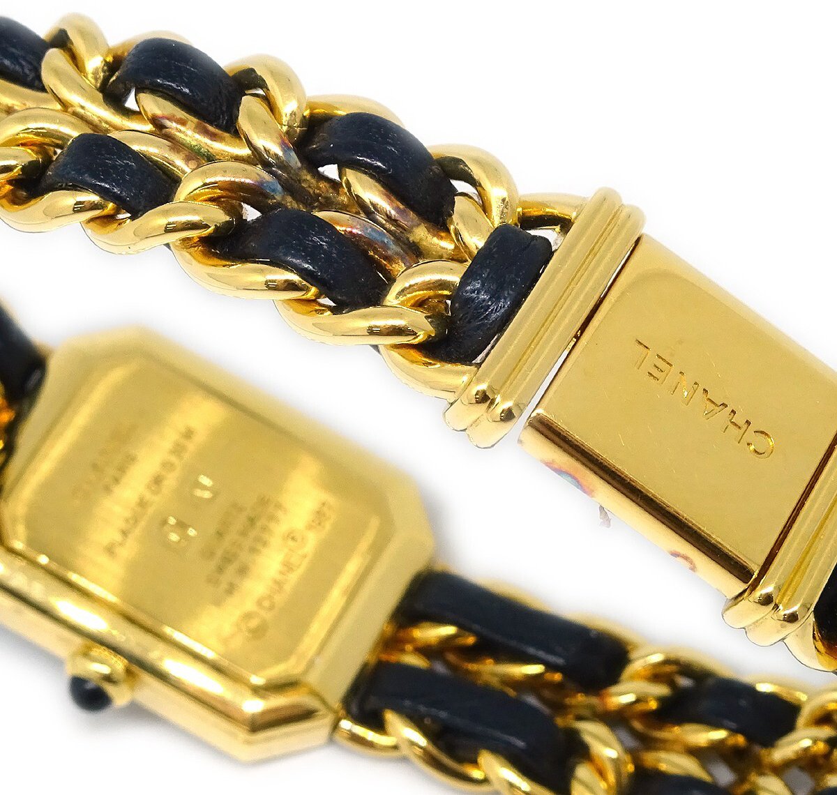 Chanel Premiere Rock Quartz Plated Metal and Leather 20