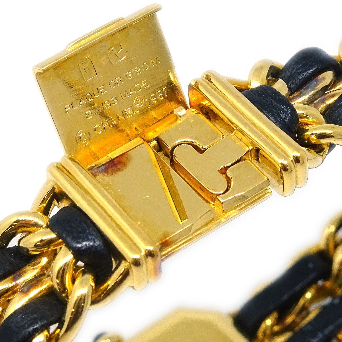 Chanel Premiere Rock Quartz Plated Metal and Leather 20