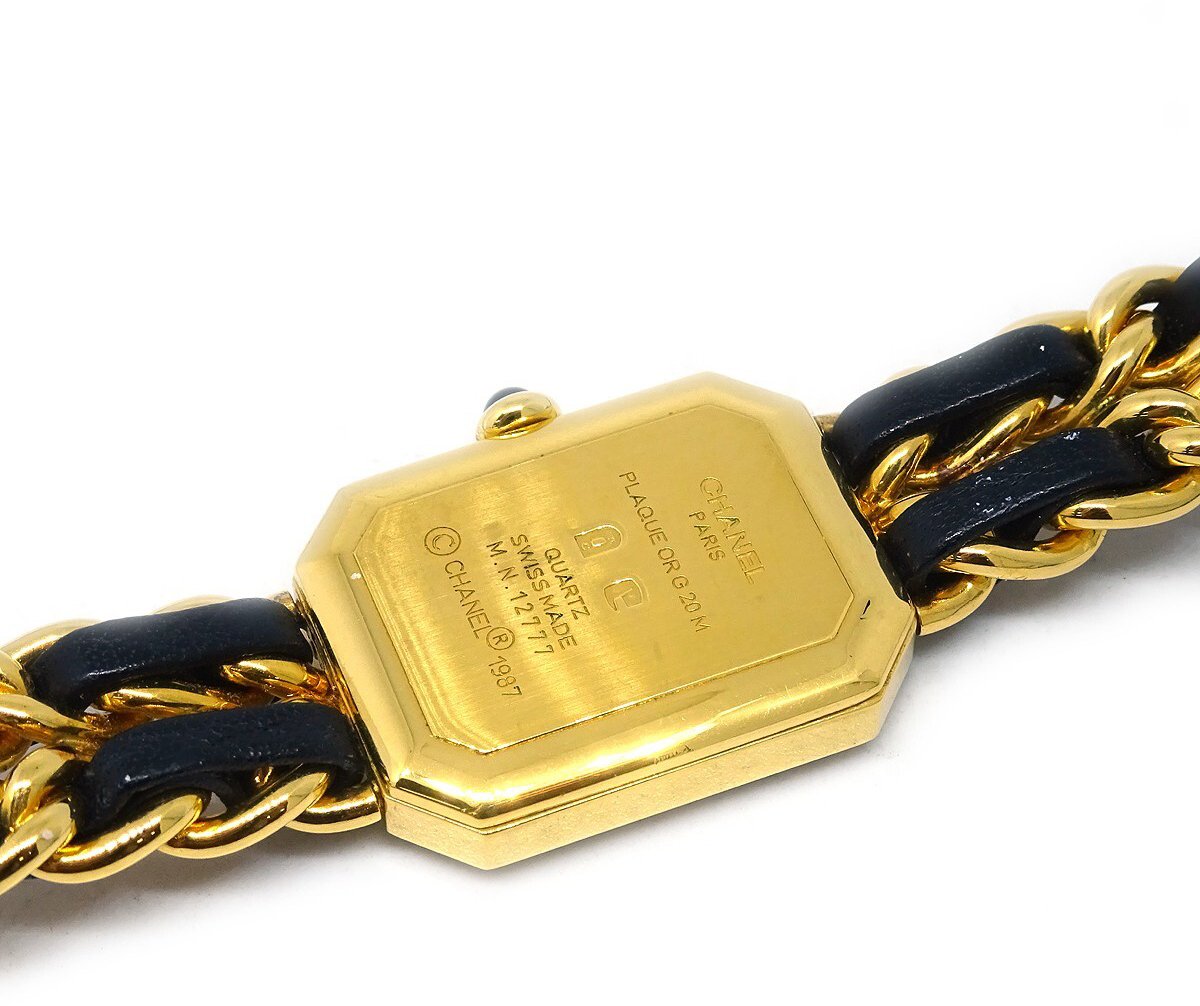 Chanel Premiere Rock Quartz Plated Metal and Leather 20