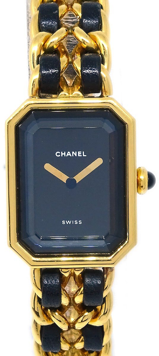 Chanel Premiere Rock Quartz Plated Metal and Leather 20